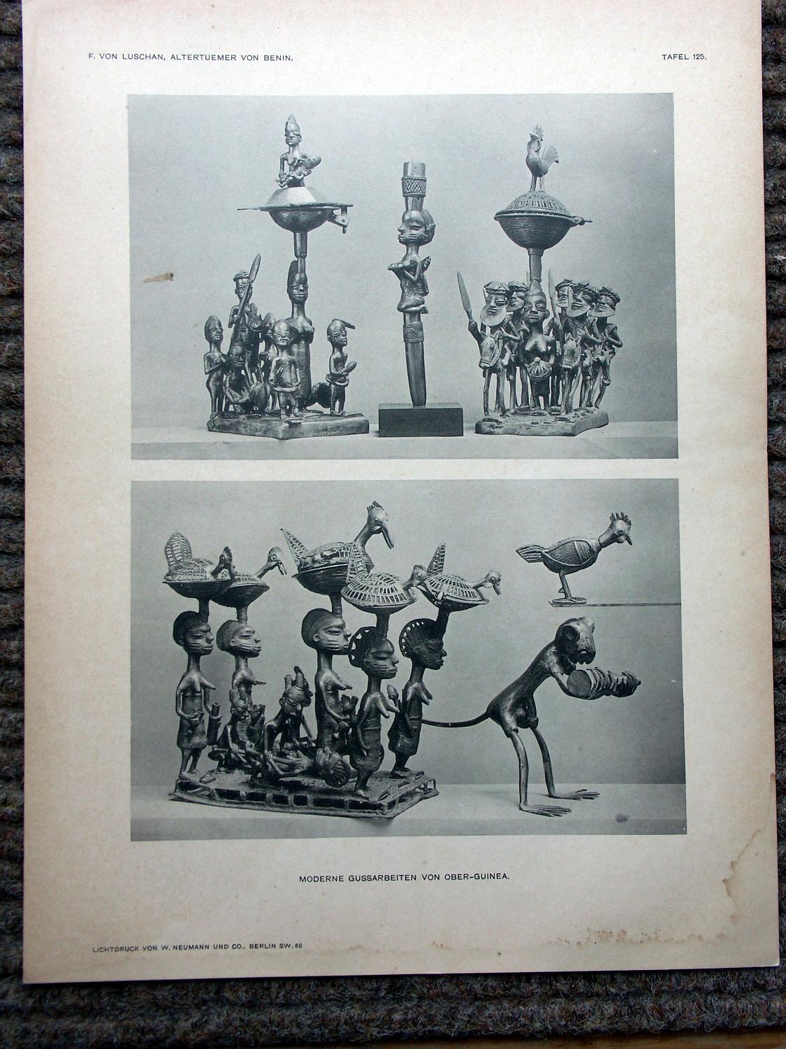 zz-lusc19,tafel 125 ober-guinea (yoruba dahomey-benin),bronze-figur-gr